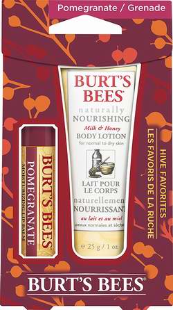  历史最低价！Burts Bees 小蜜蜂 hive favorites 纯天然蜂蜡润唇膏+蜂蜜身体乳液礼盒装 4.49加元限时特卖！