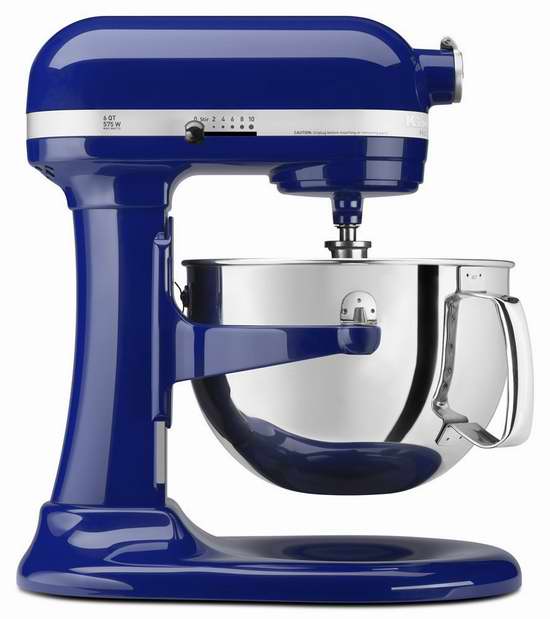  KitchenAid 专业600系列 KP26M1XBU 6夸脱1马力超大功率 立式多功能搅拌厨师机 448.18加元限量特卖并包邮！