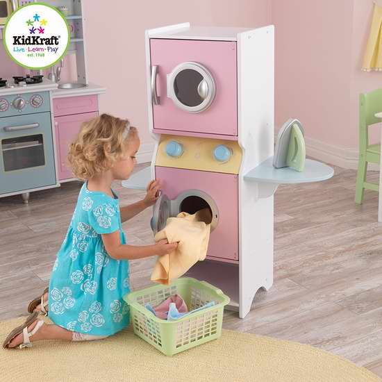  KidKraft Laundry 儿童洗衣房玩具套装6.2折 98.99加元包邮！