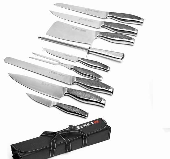  历史最低价！Ross Henery Professional 高级不锈钢日式刀具9件套 84.99加元限量特卖并包邮！
