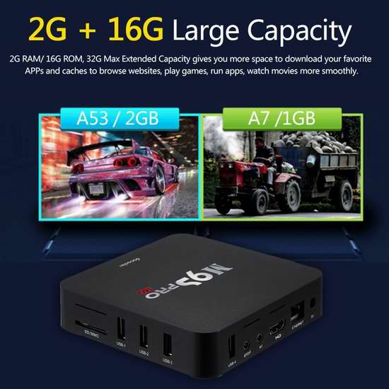  售价大降！历史新低！Docooler M9S-PRO 4K高清3D四核流媒体播放器/网络电视机顶盒（2GB/16GB） 39加元限时特卖并包邮！