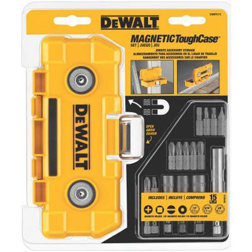  售价大降！历史新低！DEWALT 得伟 DWMTC15 磁吸式工具盒+电钻起子头15件套3.5折 9.95加元限时特卖！