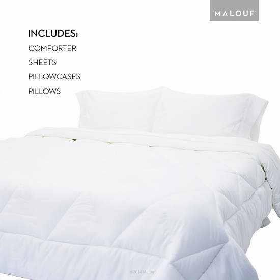  Sleep Tite MALOUF Bedding Essentials Kit 超柔软Full床上用品套装1.8折 41.52加元清仓并包邮！