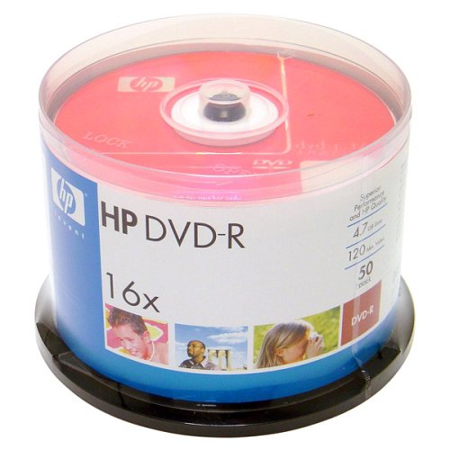  历史新低！Hewlett Packard 惠普 16X 4.7GB DVD-R 可刻录光盘50件套3.5折 10.75加元限时特卖！
