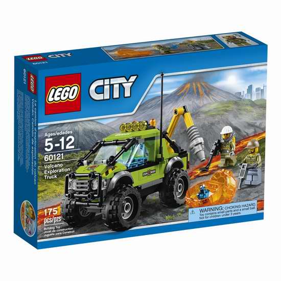  LEGO 乐高 60121 城市系列 火山探险车积木套装 23.86加元限时特卖
