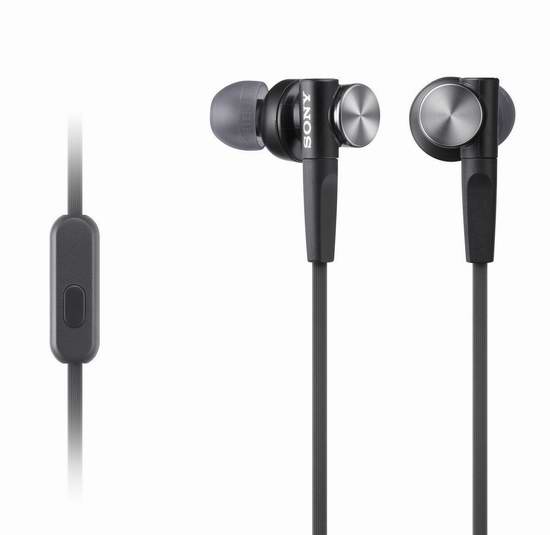  Sony 索尼 MDR-XB50AP/B 超低音入耳式耳机5折 29.99加元！3色可选！