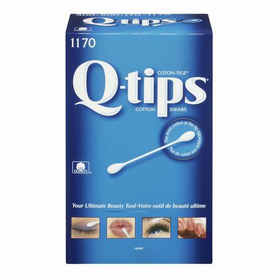  Q-Tips Cotton Swabs 棉签（500-1170支装） 2.78-6.53加元