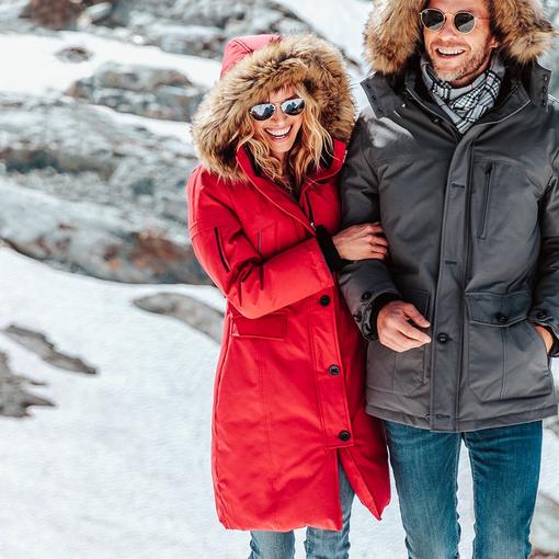  直降20加元！Alpinetek 最保暖级 女式长款连帽修身羽绒服 69.97加元限时特卖！