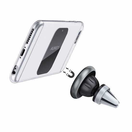  AUKEY 磁吸式汽车手机万用座 8.49加元限量特卖！
