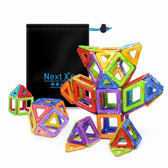  NextX 益智磁力积木64片套装 25.49加元限量特卖并包邮！