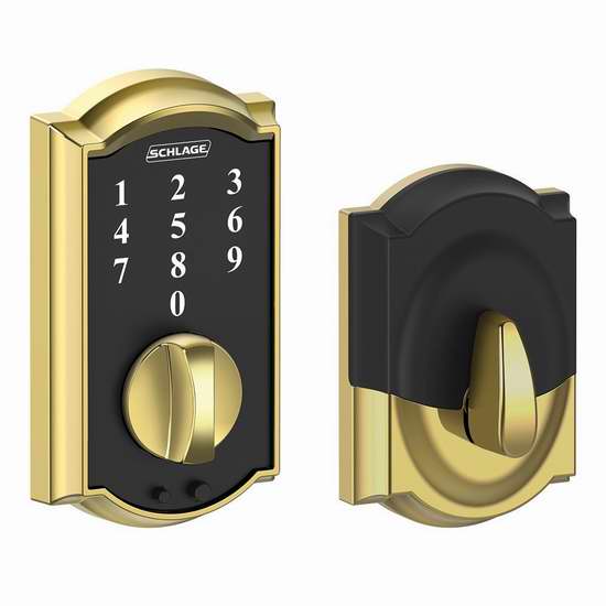  历史新低！Schlage BE375 CAM 605 触控式电子密码门锁4.9折 90.89加元包邮！三色可选！