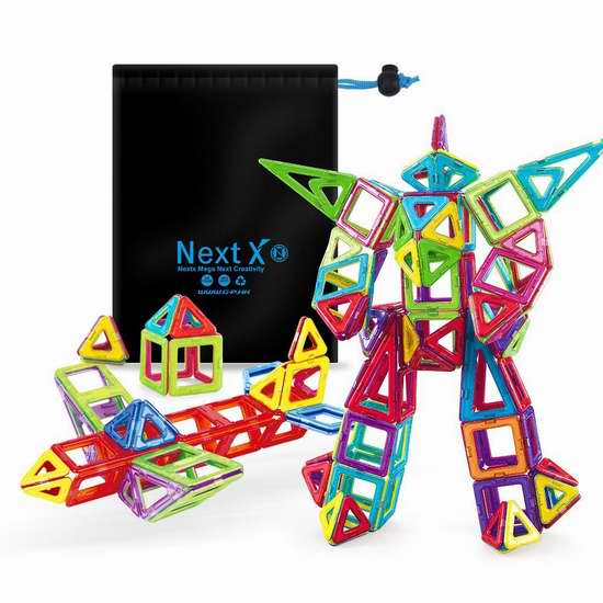  NextX 益智磁力积木56片套装 24.99加元限量特卖并包邮！