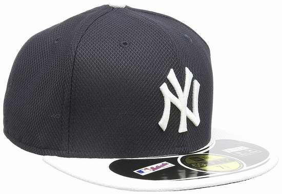  历史新低！New Era Cap 59FIFTY 纽约洋基队 平沿棒球帽2.8折 11.02加元限时清仓！