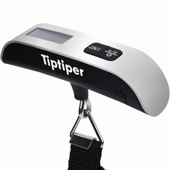  Tiptiper 便携式多功能数字挂秤/行李秤/电子温度计 11.89加元限量特卖！