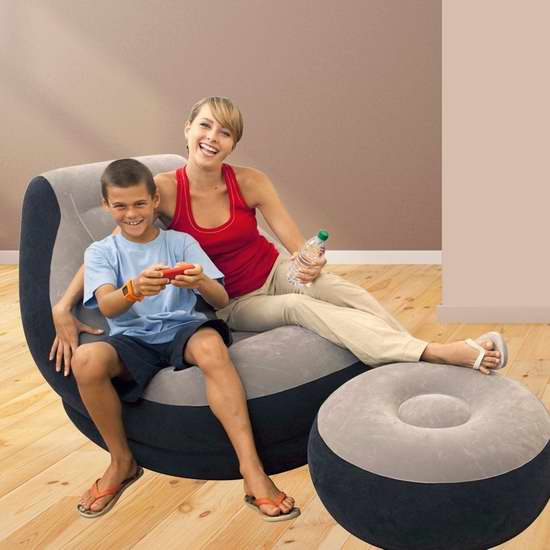  Intex 便携式快速充气沙发+脚踏凳套装6.1折 34.99加元！