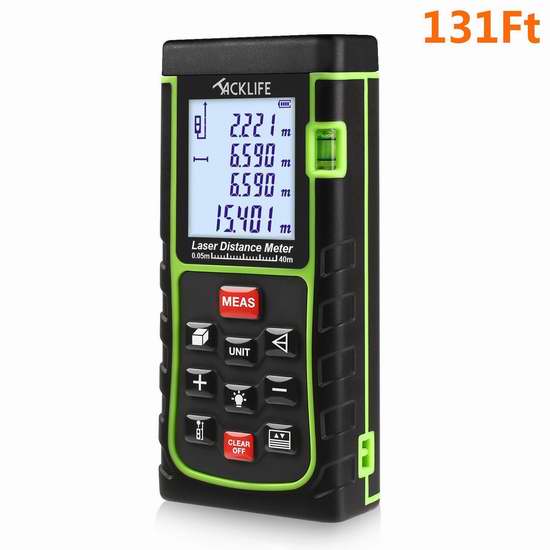  销量冠军！Tacklife 131英尺 专业激光测距仪4.7折 30.59加元限量特卖并包邮！