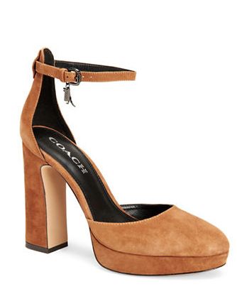  COACH Chrystie 时尚真皮高跟鞋 95.4加元（2色），原价 265加元