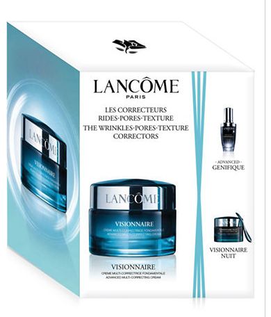  Lancome 兰蔻 Visionnaire Crème 微修面霜+升级版小黑瓶 3件套 94加元，原价 114加元，包邮