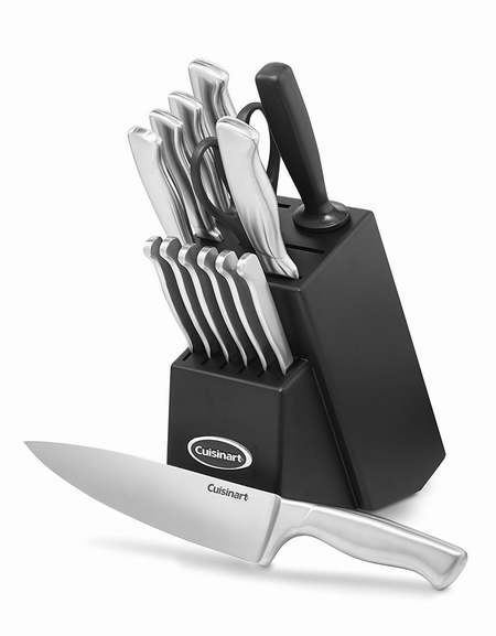  Cuisinart 不锈钢专业厨房刀具15件套3.8折 68.81加元包邮！
