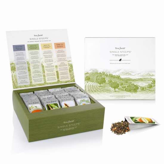  Tea Forte  红茶+绿茶+白茶+凉茶 28袋套装 30.3加元限量特卖并包邮！