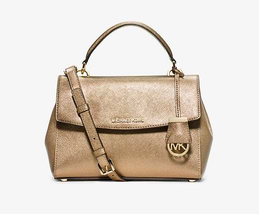  Michael Kors Ava 金色小号单肩包/斜挎包 149.25加元，原价 298加元，包邮