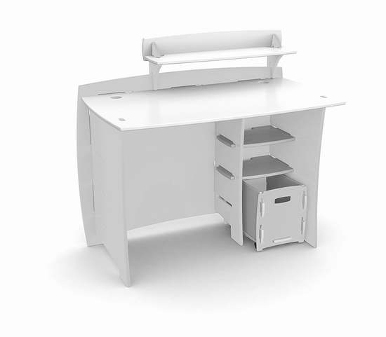  历史新低！Legare Furniture 儿童白色拼接式书桌3.3折 117.31加元限时特卖并包邮！
