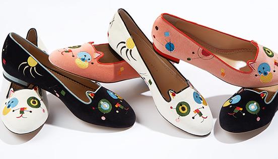  精选多款 Charlotte Olympia 萌萌哒猫咪鞋、高跟鞋、猫咪包、钱包等3折起限时清仓！