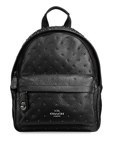  COACH Bandana Rivets 黑色迷你背包3.9折 185.06加元限时特卖并包邮！