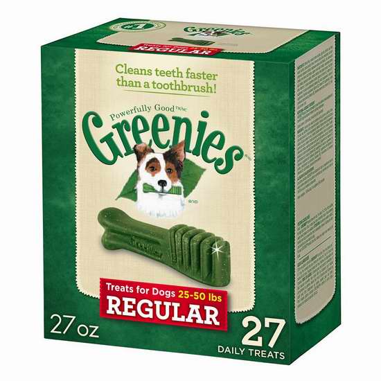  历史新低！Greenies 狗狗洁齿骨27盎司  24.77加元限量特卖！