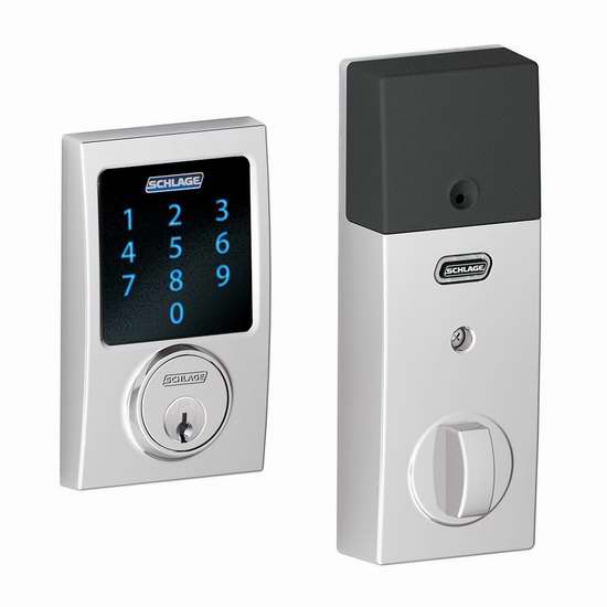  销量冠军！Schlage BE469NXCEN625 触控式无线智能密码警报锁5.1折 155.85加元包邮！