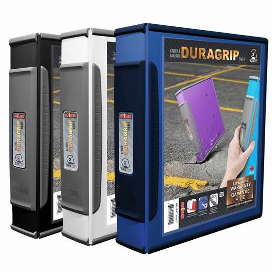  Storex DuraGrip D环文件夹6件套超值装2.9折 29.49加元限时清仓！