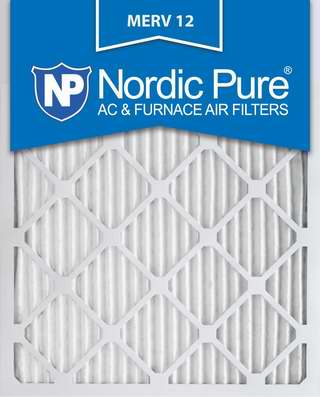  Nordic Pure 16x25x1M12-12 MERV12 防过敏空调暖气炉过滤网（16x25x1英寸 12件套）4.5折 85.77加元包邮！