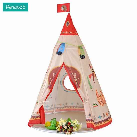  pericross 室内/户外 印第安风格儿童帐篷 32.29加元限量特卖并包邮！