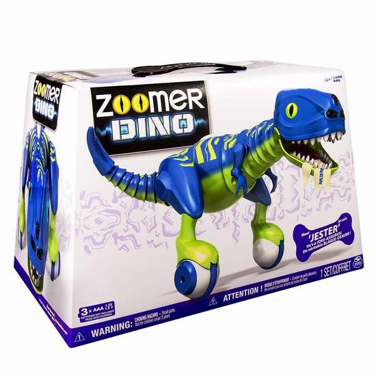 历史新低！Zoomer Dino 智能恐龙机器人3.1折 40加元限时清仓并包邮！