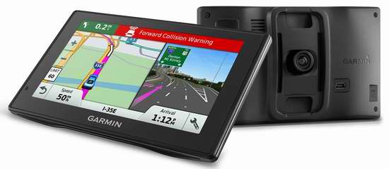  又降了！历史新低！Garmin DriveAssist 50 安全守护智能提醒 5英寸GPS卫星导航仪+行车记录仪5.7折 229.99加元包邮！