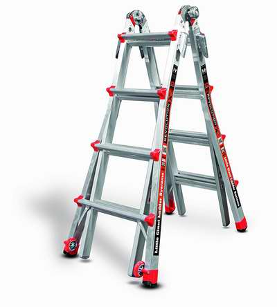  历史新低！Little Giant Ladder 小巨人 12017-303 17英尺 超轻航空铝合金 多功能人字万用梯3折 220.75加元限时特卖并包邮！