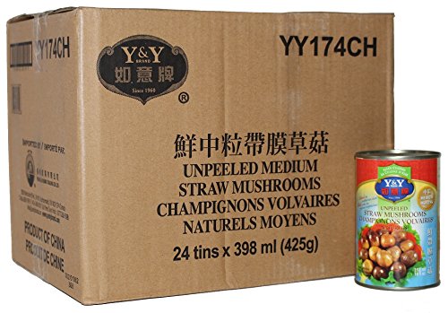  历史新低！Y&Y 如意牌 YY174CH 鲜中粒带膜草菇罐头24听装 26.06加元限时特卖！