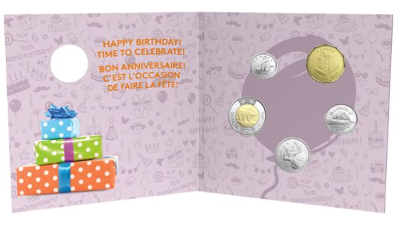  2017 加拿大生日纪念币5件套 21.95加元销售！