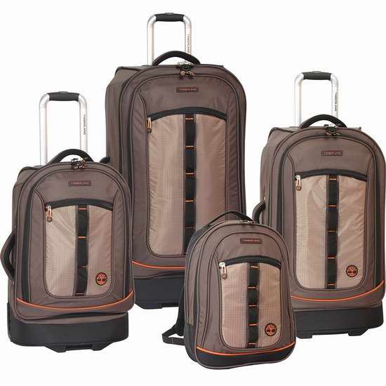  历史新低！Timberland Jay Peak 拉杆行李包+背包4件套2.3折 136.45加元限时清仓并包邮！