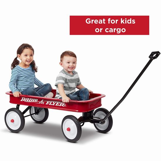  Radio Flyer 经典红四轮儿童拖车6.4折 109.19加元包邮！