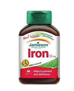  Jamieson Iron 铁补充剂 7.12加元（60粒），原价 10.68加元
