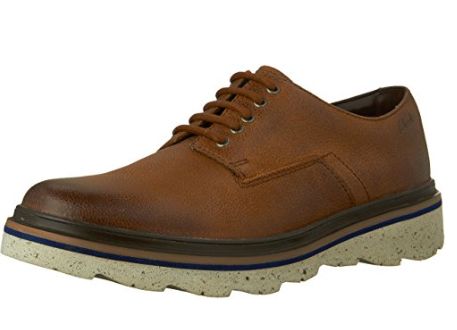  Clarks Frelan 男士系带皮鞋 53.55加元起特卖（2色），原价 160加元，包邮