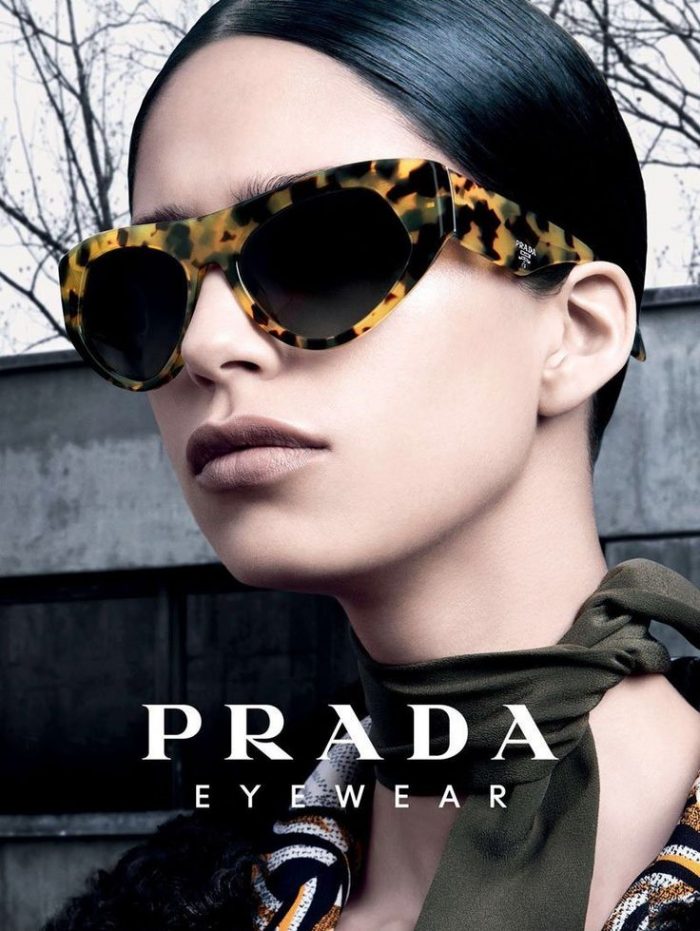  PRADA Patterned 51mm方形太阳镜 224加元，原价 320加元，包邮
