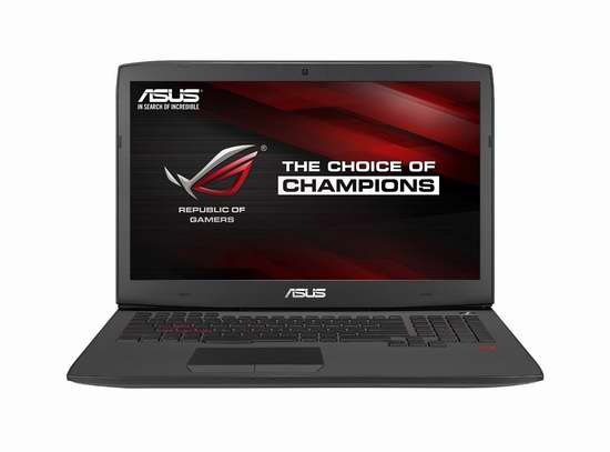  历史新低！ASUS 华硕 Republic of Gamers 玩家国度 17.3英寸顶级游戏笔记本电脑（i7-4720HQ/16GB/1TB+128GB SSD/1920×1080/NVIDIA GTX980M显卡）4.6折 1234.54加元限时特卖并包邮！