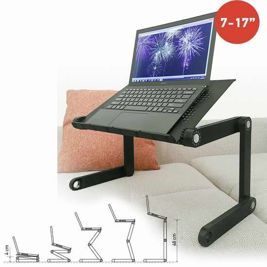  Tatkraft 时尚便携式笔记本电脑桌/床上托架 30.55加元限量特卖并包邮！