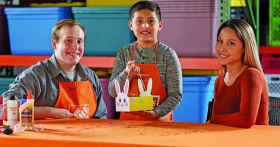  Home Depot 4月8日免费儿童手工课，制作复活节兔子篮，本月另有2个家庭装修免费课程！