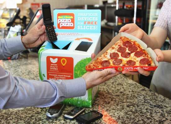  Pizza Pizza 4月地球环保月回收电子废旧品，免费送披萨！