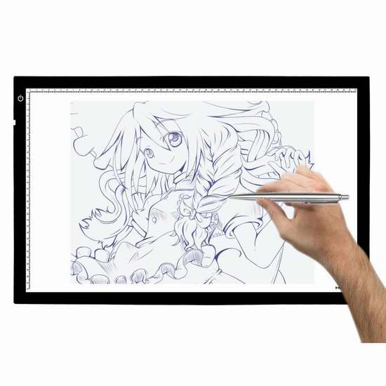  HUION 绘王 A2/A3 LED 透光台/动漫拷贝台 84.99-110.49加元限量特卖并包邮！