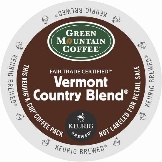  历史新低！Green Mountain Coffee 绿山咖啡 Vermont 佛蒙特州 K-Cup 咖啡胶囊（96颗） 43.88加元限时特卖并包邮！