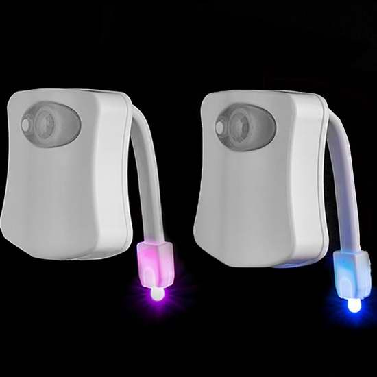  独家：Refoss 8色LED马桶灯 挂式人体感应马桶盖灯 LED小夜灯（2个装） 16.99加元！